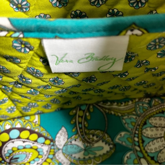 Vera Bradley retired pattern sherry peacock blue and orange purse - Picture 5 of 6